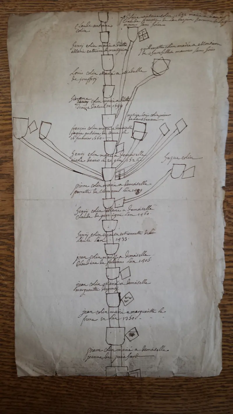 Arbre généalogique ancien