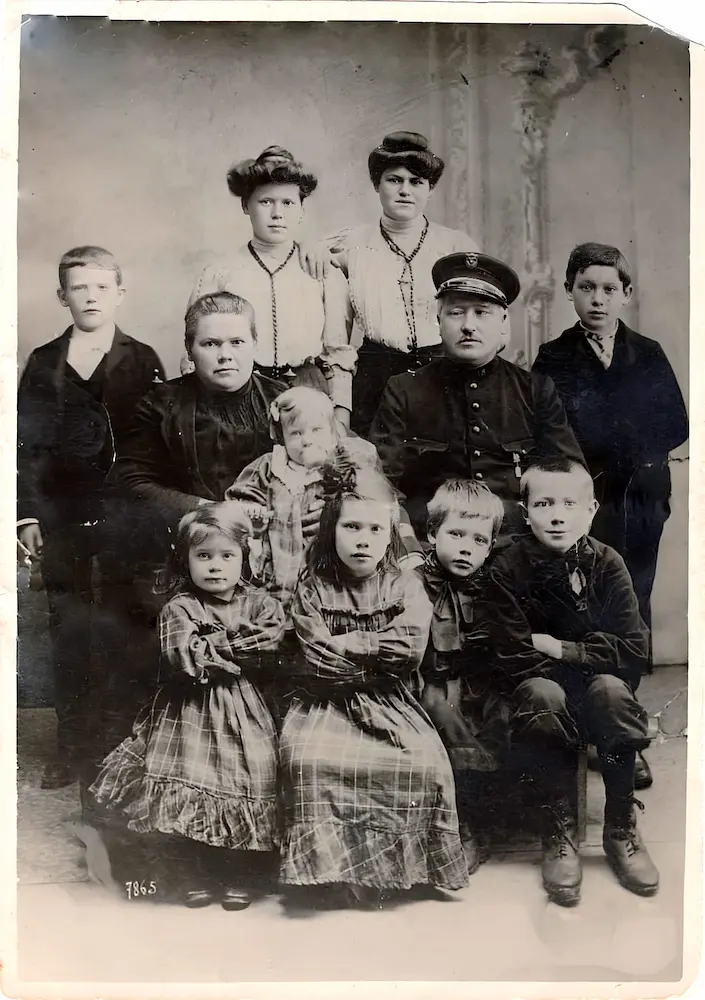Portrait de famille ancien